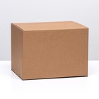 Коробка складная, бурая, 27 х 19 х 19,5 см - фото 8846192