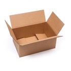 Коробка складная, бурая, 35 х 23,5 х 15 см - Фото 1