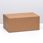 Коробка складная, бурая, 35 х 23,5 х 15 см - Фото 2