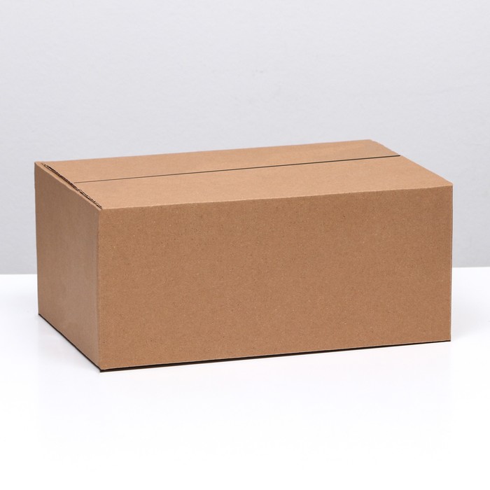 Коробка складная, бурая, 35 х 23,5 х 15 см