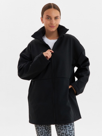 Жакет женский демисезонный MINAKU: Casual Collection, чёрный, размер 46-48