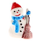 Миниатюра кукольная «Снеговик с метлой», набор 2 шт., размер 1 шт. — 3,3 × 2 см - Фото 5