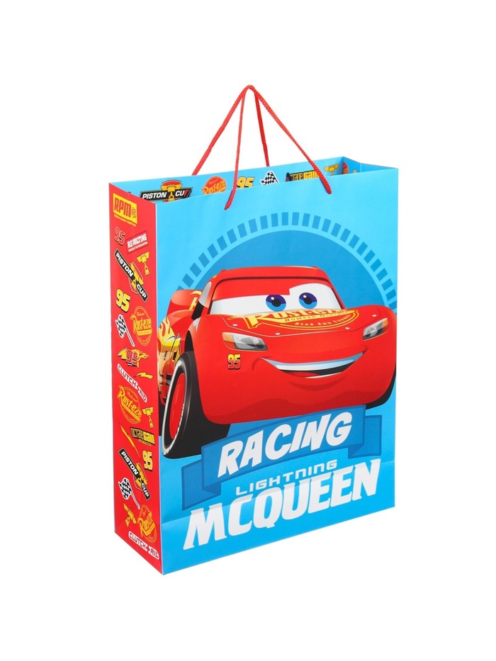 Пакет подарочный «Машинка», 31×40×11.5 см - Фото 1