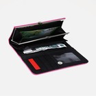 Кошелёк женский на магните, цвет фуксия - фото 22380842