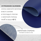 Искусственная кожа, 20 × 30 см, 0,5 мм, 3 шт, цвет тёмно-синий - Фото 2