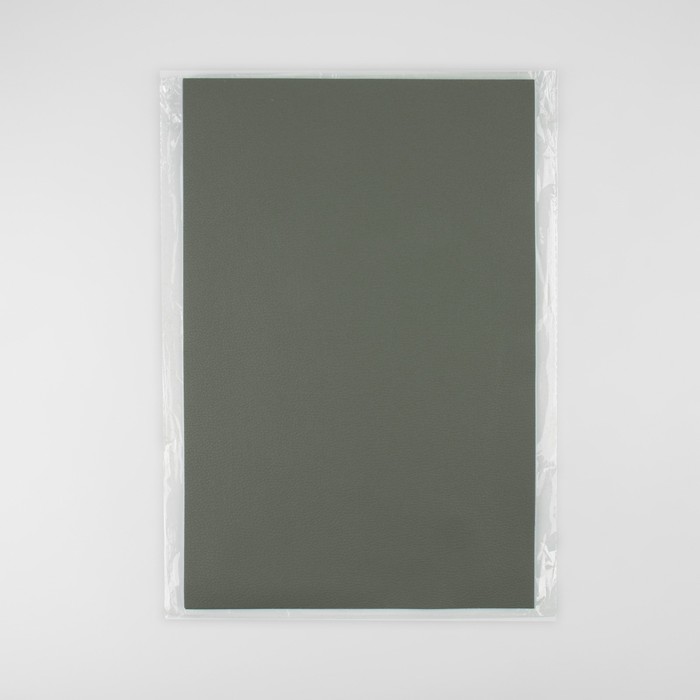 Кожзаменитель клеевой 20 × 30 см, 0,5 мм, 3 шт, цвет серый