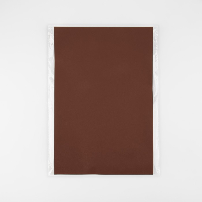 Кожзаменитель клеевой 20 × 30 см, 0,5 мм, 3 шт, цвет коричневый