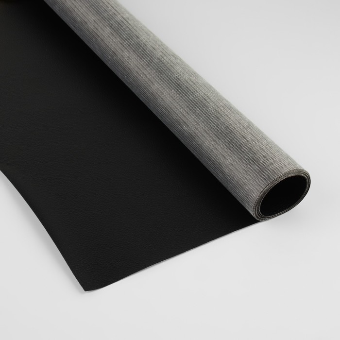 Кожзаменитель 137 × 50 см, 0,5 мм, цвет чёрный