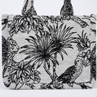 Сумка женская из текстиля, 25х19х12 см, серый - фото 22381087