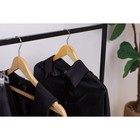 Плечики - вешалки для одежды LaDо́m Bois, 44×1,2×23 см, 3 шт, деревянные сорт А, антискользящее покрытие, цвет светлое дерево - Фото 2