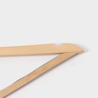 Плечики - вешалки для одежды LaDо́m Bois, 3 шт., деревянные сорт А, антискользящая перекладина, 44×1.2×23 см, светлое дерево - Фото 4