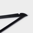 Плечики - вешалки для одежды LaDо́m Bois, 3 шт., деревянные сорт А, антискользящая перекладина, 44.5×1.2×23 см, тёмное дерево - Фото 3