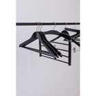 Плечики - вешалки для одежды LaDо́m Bois, 3 шт., с перекладиной, широкие плечики, сорт А, 44.5×1.2×23 см, дерево - Фото 6