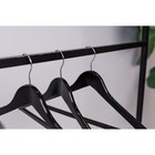 Плечики - вешалки для одежды LaDо́m Bois, 3 шт., с перекладиной, широкие плечики, сорт А, 44.5×1.2×23 см, дерево - Фото 2