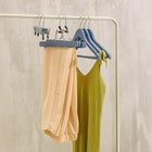 Вешалки для брюк и юбок LaDо́m Brillant, 2 шт., деревянные, 30×16×2 см, синии - Фото 7