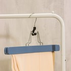 Вешалки для брюк и юбок LaDо́m Brillant, 2 шт., деревянные, 30×16×2 см, синии - Фото 2