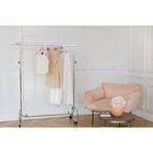 Плечики - вешалки LaDо́m Brillant, 44.5×23×1.2 см, 3 шт., деревянные, широкие плечики, цвет розовый - Фото 6