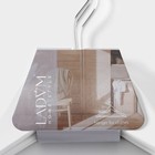 Плечики - вешалки для одежды LaDо́m Soft-Touch, 3 шт., деревянные, с перекладиной, широкие плечики, 44.5×23 см, белые - Фото 10