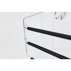 Плечики - вешалка для одежды LaDо́m Doux, 37×31 см, многоуровневая, антискользящее покрытие, чёрные - Фото 6