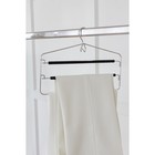 Плечики - вешалка для одежды LaDо́m Doux, 37×31 см, многоуровневая, антискользящее покрытие, чёрные - Фото 9