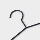 Плечики - вешалка для брюк и юбок LaDо́m Laconique, многоуровневая, 37×31.5×1.1 см, чёрные - Фото 3