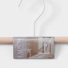 Вешалка для брюк и юбок LaDо́m Laconique, 28×11.5×2.8 см, с зажимами, белая - Фото 8