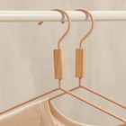 Плечики - вешалка для одежды с усиленными плечиками LaDо́m Laconique, 42×24×3,2 см, цвет розовый - Фото 6