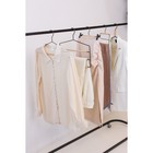 Плечики - вешалка для одежды LaDо́m Laconique, 42×24×3.2 см, широкие плечики, чёрные - Фото 9