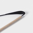 Плечики - вешалка для одежды с усиленными плечиками LaDо́m Laconique, 42×24×3,2 см, цвет чёрный - Фото 3