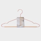 Плечики - вешалка для одежды LaDо́m Laconique, 41,5×22,5×1 см, цвет розовый - фото 8563032