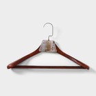 Плечики - вешалка для верхней одежды с перекладиной LaDо́m Bois, 45×25,5×5,5 см, цвет коричневый - фото 7123768