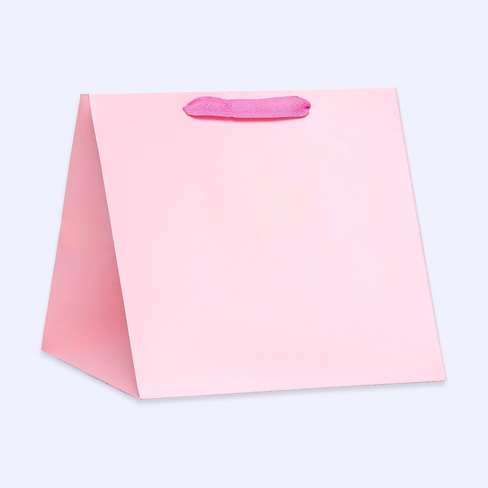 Пакет под торт 30х30х30cm Розовый