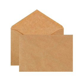 Крафт-конверт С6 114х162мм, клей, 80г/м2, цена за 1шт