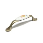 Ручка-скоба CAPPIO ROSE Ceramics, м/о 96 мм, цвет бронза - Фото 1