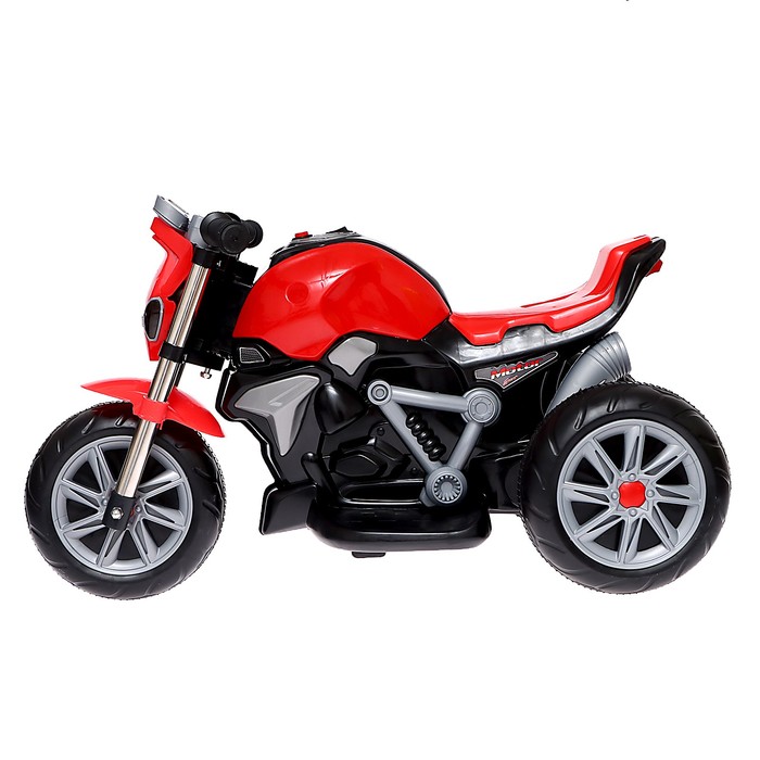 Электромобиль "Мотоцикл Техно", цвет красный