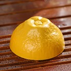 Набор для чайной церемонии «Лимон», 4 предмета: стеклянная чаша с крышкой 210 мл, 2 керамические чаши 40 мл и 150 мл, салфетка, сумка, жёлтый - Фото 4