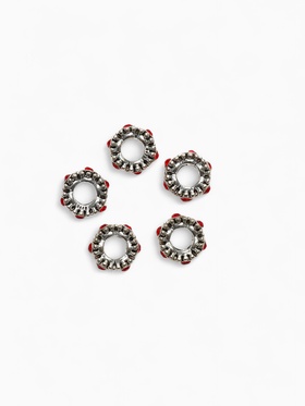 Разделитель «Сияние», цвет красный в серебре (комплект 5 шт)