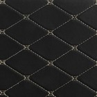 Органайзер кофр в багажник, C2R HT091, 30×30×30 см, экокожа, черный, бежевая строчка - Фото 3