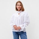 Блузка женская MINAKU: Enjoy цвет белый, р-р 50 - Фото 6
