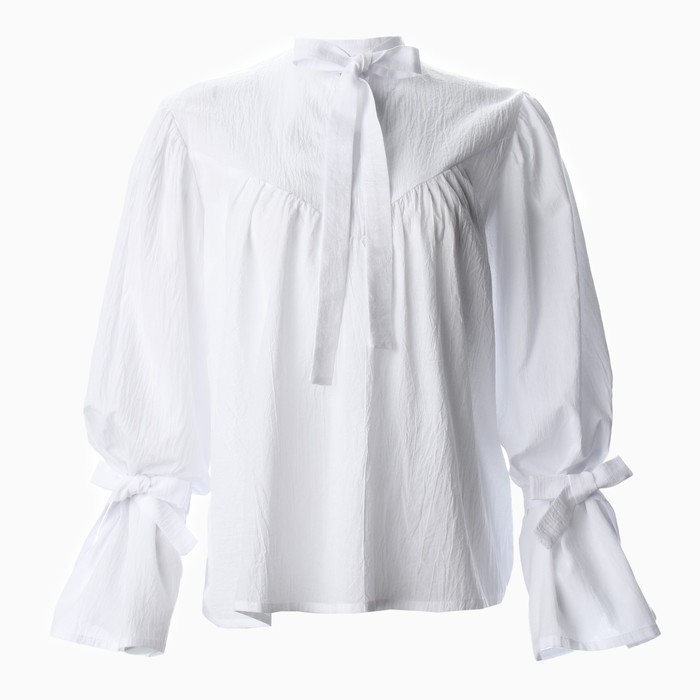 Блузка женская MINAKU: Enjoy цвет белый, р-р 50