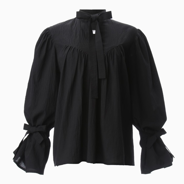 Блузка женская MINAKU: Enjoy цвет черный, р-р 42 - фото 1909238549