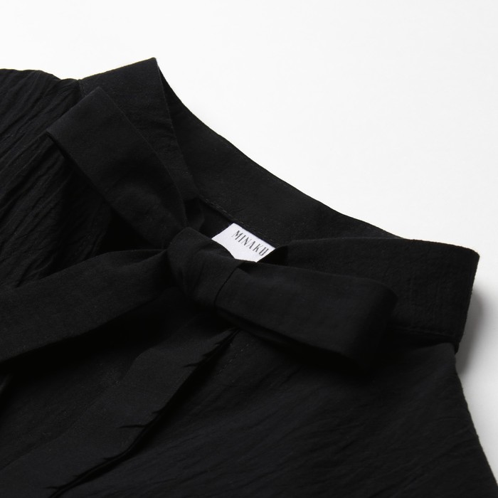 Блузка женская MINAKU: Enjoy цвет черный, р-р 46