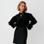 Блузка женская MINAKU: Enjoy цвет черный, р-р 50 - фото 319629320