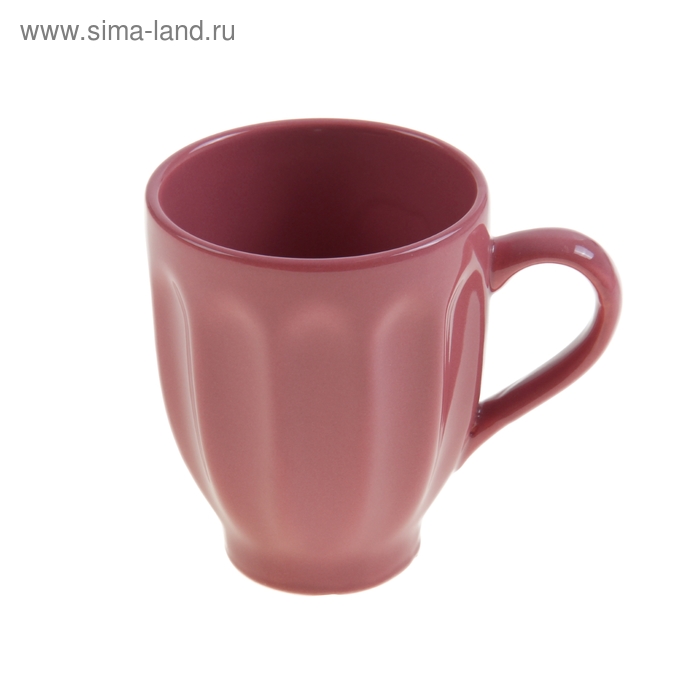Кружка керамическая «Изобилие», 280 мл, цвет розовый - Фото 1