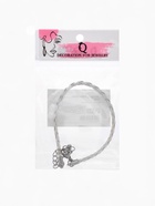 Браслет для шармов «Косичка» кожаный, вощёный цвет белый в серебре, L=20 см с удлинителем - Фото 5