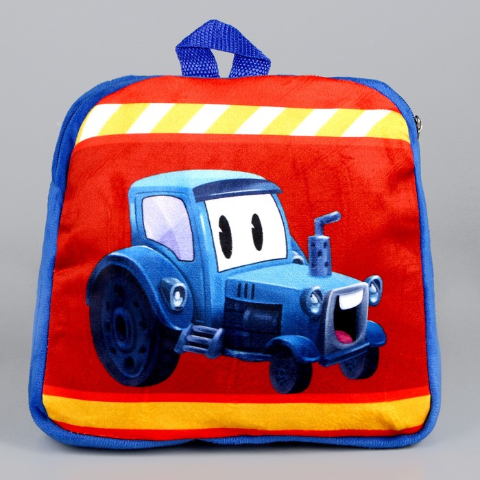 Рюкзак детский плюшевый «Трактор», 23 × 23 × 7 см - фото 1906328895
