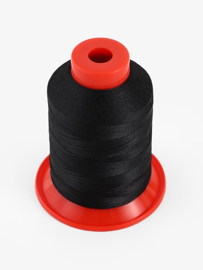 Нитки обувные, 500D/3, 600 м, чёрные