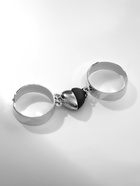 Кольца парные на магните «Сердце», 2 шт. цвет чёрно-серебряный, безразмерные - Фото 5