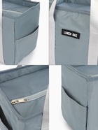 Термосумка на молнии, 6.4 л, серая - Фото 3