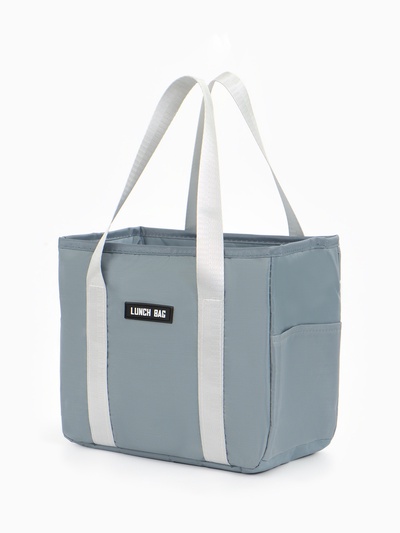 Термосумка на молнии, 6.4 л, серая